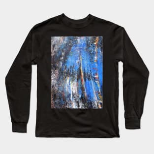 Variable Blue........Acrylic Based Mixed Media Long Sleeve T-Shirt